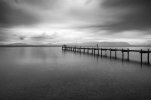 Steg am Chiemsee, Langzeitbelichtung